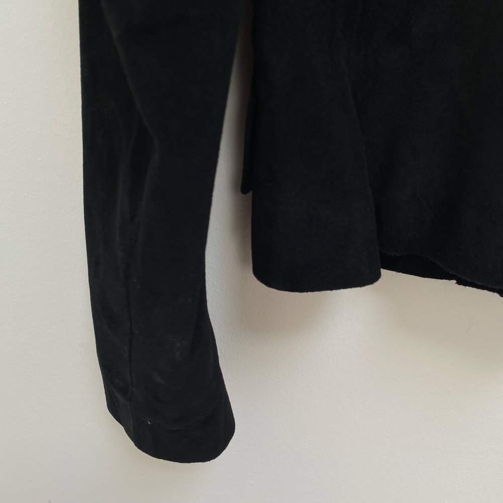 Danier Black Suede Embroidered Women's Blazer Jacket - Picture 10 of 13